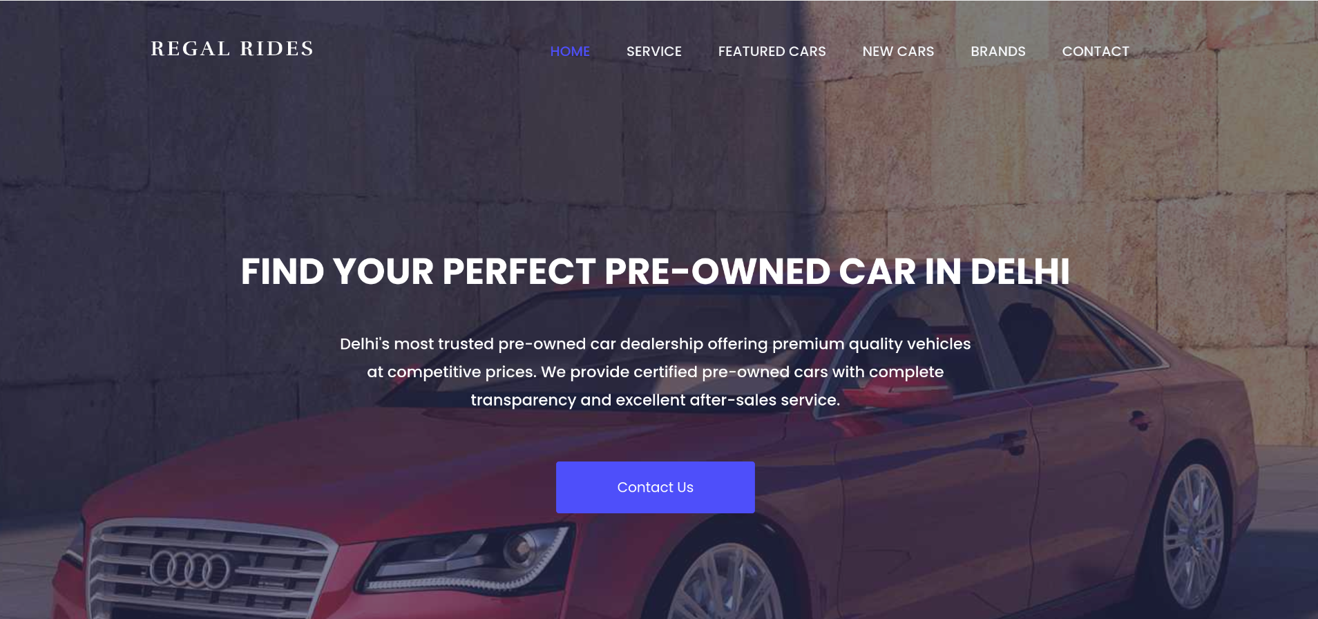 Regal Rides Website
